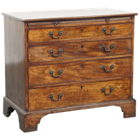 Prachtige Antieke Engelse Ladekast/ Dressing Chest Uit De 18e Eeuw Met Brushing Slide