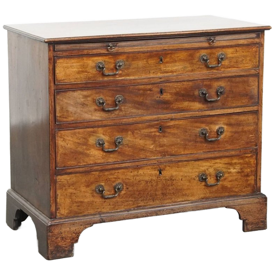 Prachtige Antieke Engelse Ladekast/ Dressing Chest Uit De 18e Eeuw Met Brushing Slide 1