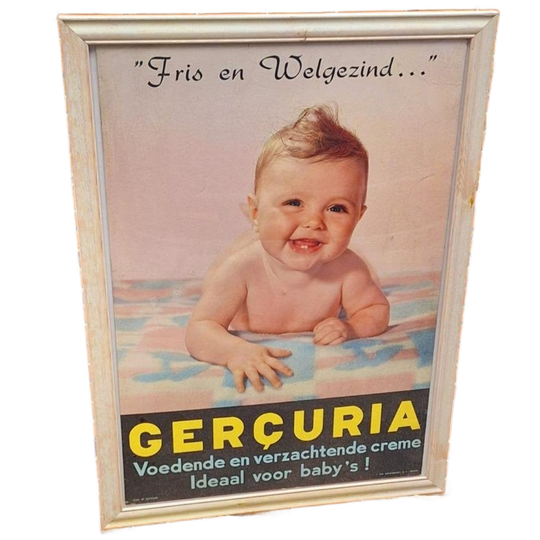 Oude Reclame Op Karton Van Gerçuria, Baby Creme👶 1