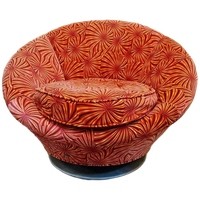 Vintage Draaifauteuil Schommelstoel Bretz Draaistoel Design