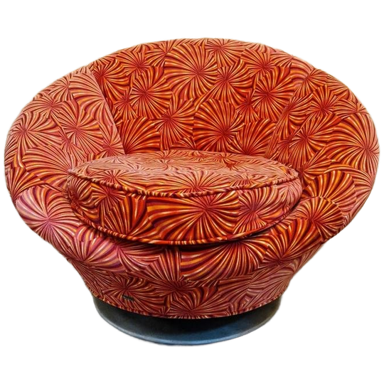Vintage Draaifauteuil Schommelstoel Bretz Draaistoel Design 1