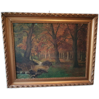 Groot Schilderij Van Gerhardus Rubingh (1891-1936)