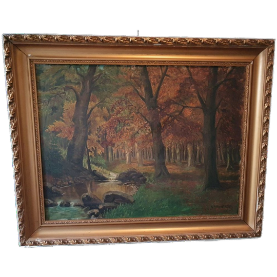 Groot Schilderij Van Gerhardus Rubingh (1891-1936) 1