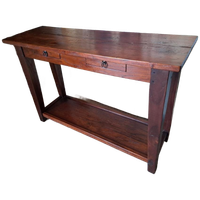 Koloniaal Teakhouten Sidetable, Wandconsole, Haltafel