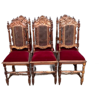 Set Van 6 Jachtstoelen. Eikenhout.
