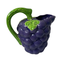 Vintage - Ceramic Grape Shaped Jug Or Pitcher - Ca. 1980’S