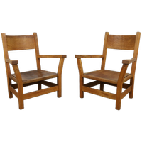 Set Of 2 Brutalist Armchairs, 1970s