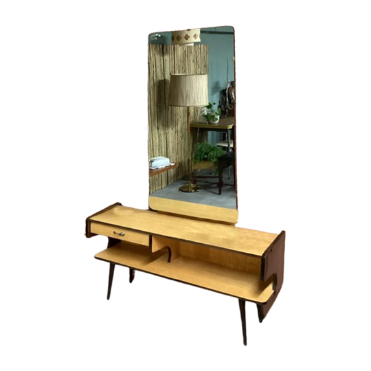 Vintage Kaptafel Met Spiegel 1