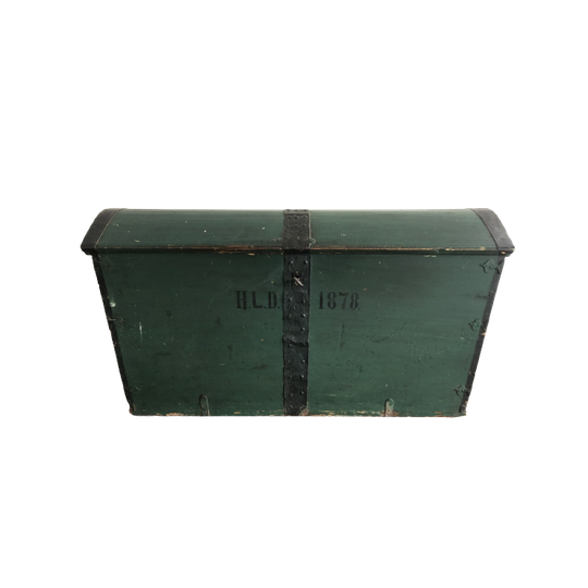Antieke Groene Kist Uit Zweden Gemerkt Hld 1878 1