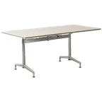 Kusch & Co Klaptafel, Wit Blad, 160 X 80 Cm, Vaste Hoogte Onderstel thumbnail 1