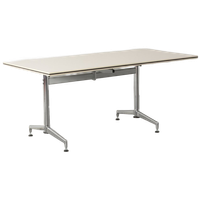 Kusch & Co Klaptafel, Wit Blad, 160 X 80 Cm, Vaste Hoogte Onderstel