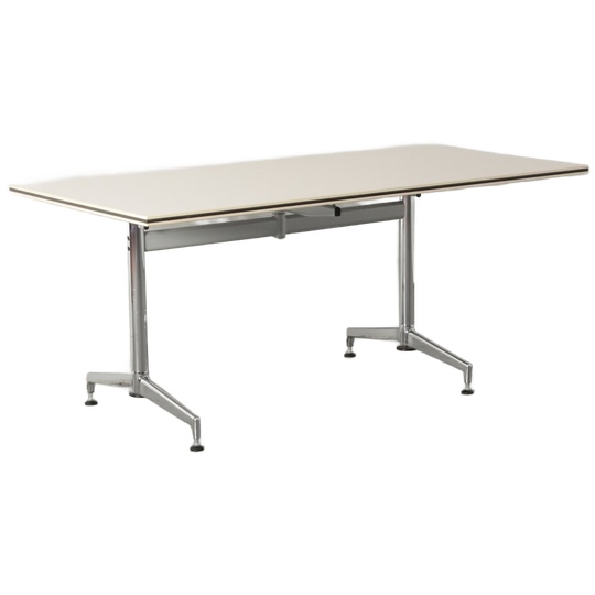 Kusch & Co Klaptafel, Wit Blad, 160 X 80 Cm, Vaste Hoogte Onderstel 1