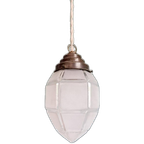 Art Deco Hanglamp In Gesatineerd Glas, 1920-30s thumbnail 1