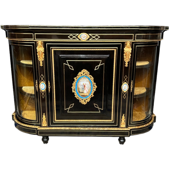 Dressoir In De Stijl Van Napoleon Iii Met Vier Sèvres-medaillons. 1