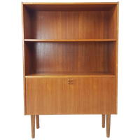 Vintage Deense Kast Met Klep | Wandkast Boeken