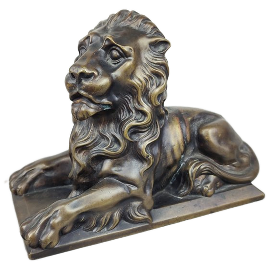 Bronzen Beeld Van Een Leeuw 1