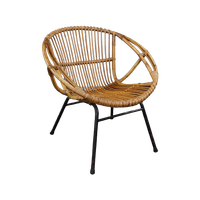 Bijzondere Rotan Fauteuil, Dutch Design, 1960