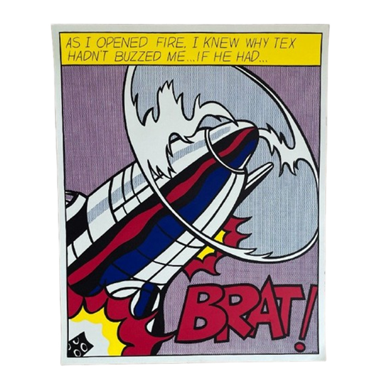 Roy Lichtenstein (1923–1997), As I Opened Fire (triptych), 1964. 1
