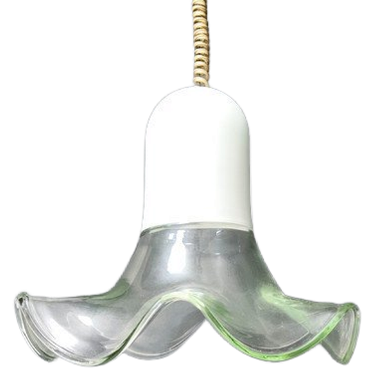 Murano Pendant Light By Roberto Pamio & Renato Toso, 1970s For Leucos 1