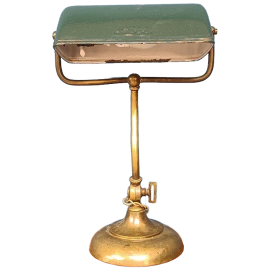 Vintage Bankierslamp Bureaulamp Bauhaus 1