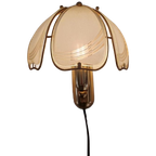 Jaren 80 Vintage Wandlamp Met Gebogen Glas thumbnail 1