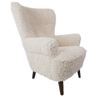 Artifort Oorfauteuil Grote Zetel Teddy Pluche Armchair Crème