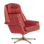 Vintage Swivel Lounge Chair By Henry W. Klein For Bramin thumbnail 1