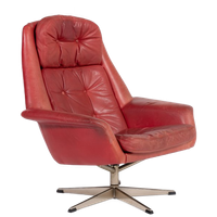 Vintage Swivel Lounge Chair By Henry W. Klein For Bramin
