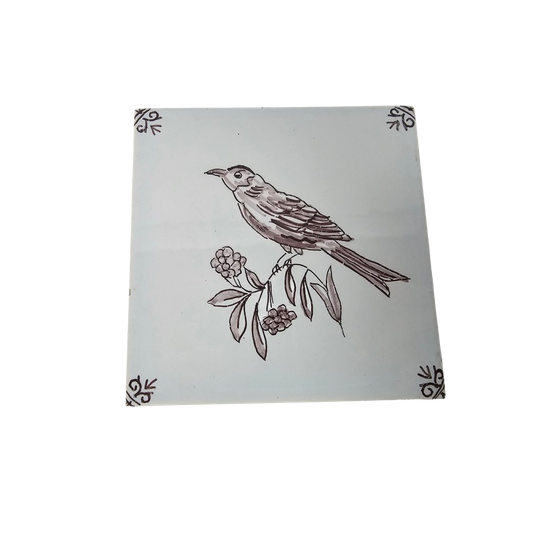 Faience- En Tegelfabriek Westraven - Tegeltje - Handbeschilderd - 3e Kwart 20e Eeuw 1