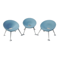 Set Van 3 Turtle Club Stoelen Door Matteo Thun Voor Sedus