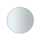 Blomus Rim Wandspiegel Wit Glas Gerookt Ø80Cm 66163 thumbnail 1