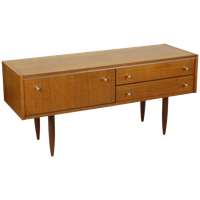 Vintage Lowboard Scandinavische Stijl Lichtgekleurd Hout