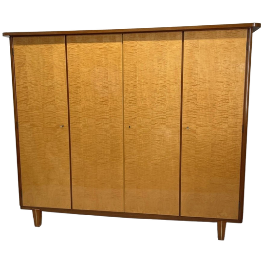 Vintage Midcentury 4 D Kledingkast Hang Leg Gloss Sixties 1