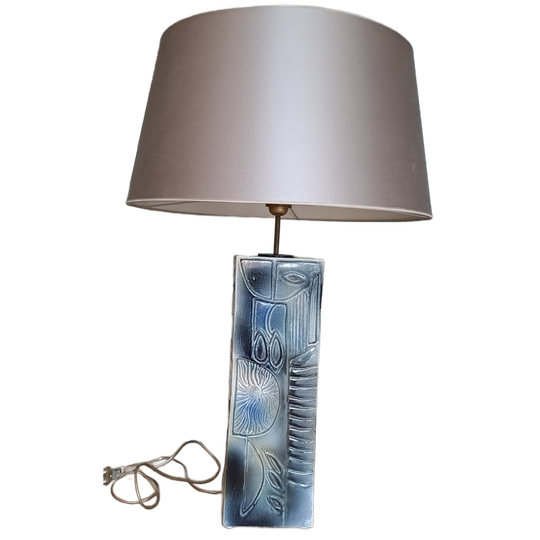 Vintage Keramieken Lampvoet Met Lampenkap 1