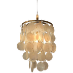 Opaline Capiz Parelmoer Goud Frame Schelp Hanglampen Meerdere Beschikbaar thumbnail 1