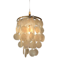 Opaline Capiz Parelmoer Goud Frame Schelp Hanglampen Meerdere Beschikbaar