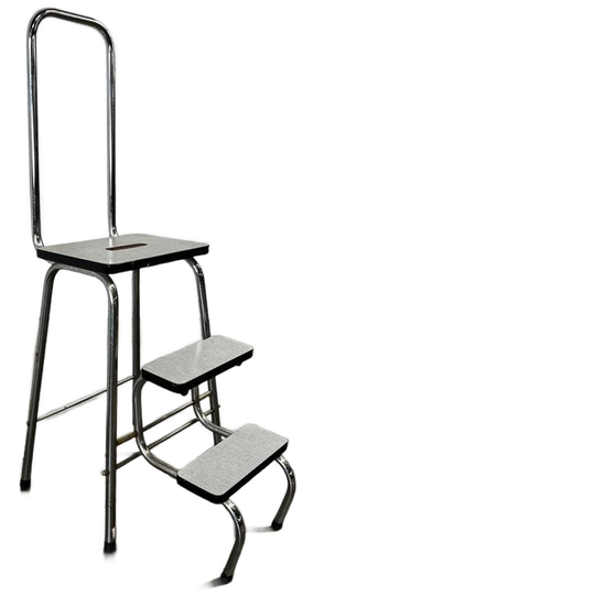 Vintage Industriële Opstapkruk / Keukentrapje / Mini Ladder 1