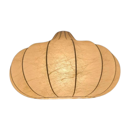 Vintage Goldkant Cocoonlamp Jaren 60