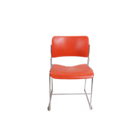 Industrieel Vintage David Rowland 40/4 Stoelen Oranje