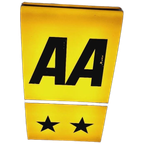 Mooie Lichtbak, Lichtreclame Van Automobile Association. thumbnail 1