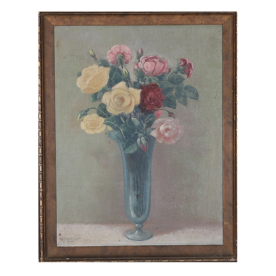 Unidentified Painter. Oil On Canvas, Pasted On Panel, Signed And Dated. 1