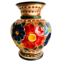 West Germany Bay Vaas Xl Bloemen Kleurrijk
