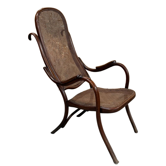 Michel Thonet Uniek Rond 1865 Armstoel 1