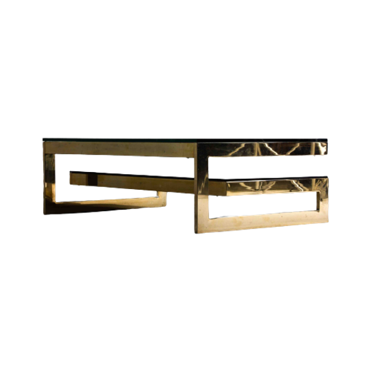 Messing G-tafel In Regency Stijl Van Belgochrom Uit 1970 1