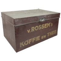 Grote Blikken Doos V.Rossem'S Koffie En Thee