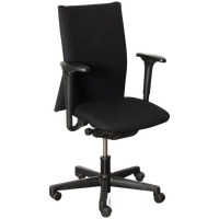 Comforto D5575 Bureaustoel, Zwart, 4D Armleggers, Opnieuw Gestoffeerd