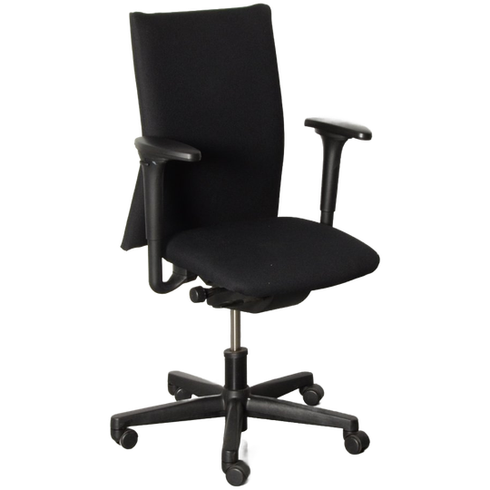 Comforto D5575 Bureaustoel, Zwart, 4d Armleggers, Opnieuw Gestoffeerd 1