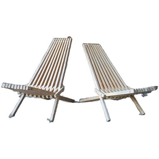 Set 2 Lounge Fauteuils Lattenbank Ligstoelen Tuinstoelen 1