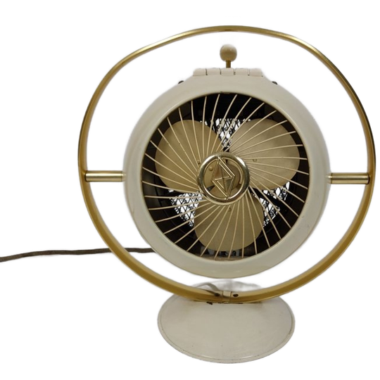 Vintage Prometheus Tafelventilator/verwarming, Jaren 50 1