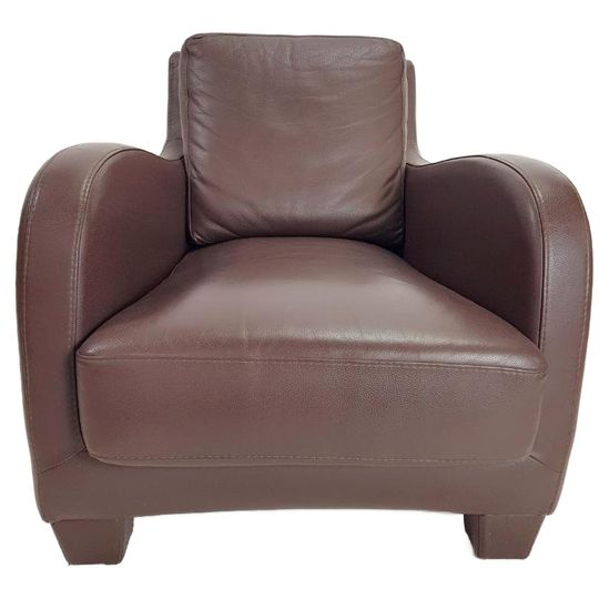 Fauteuil Musa Design Leer Modern Lounge Chair Leder Italy 90 1
